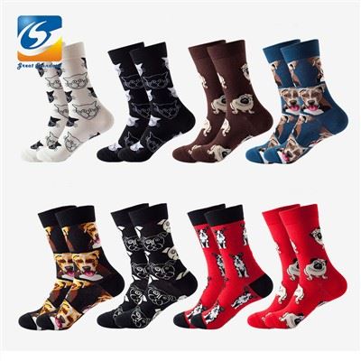 Meias masculinas de design fashion para animais de estimação