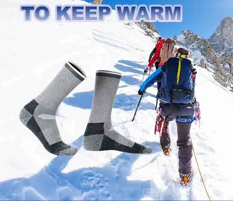 Merino Wool Hiking Socks Winter Warm Crew Socks suppliers