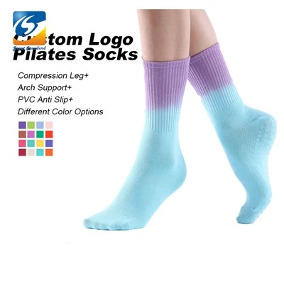 Moda Dip Dye Pilates Yoga Meias